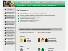 Tablet Screenshot of farbkennungen.allgas.de